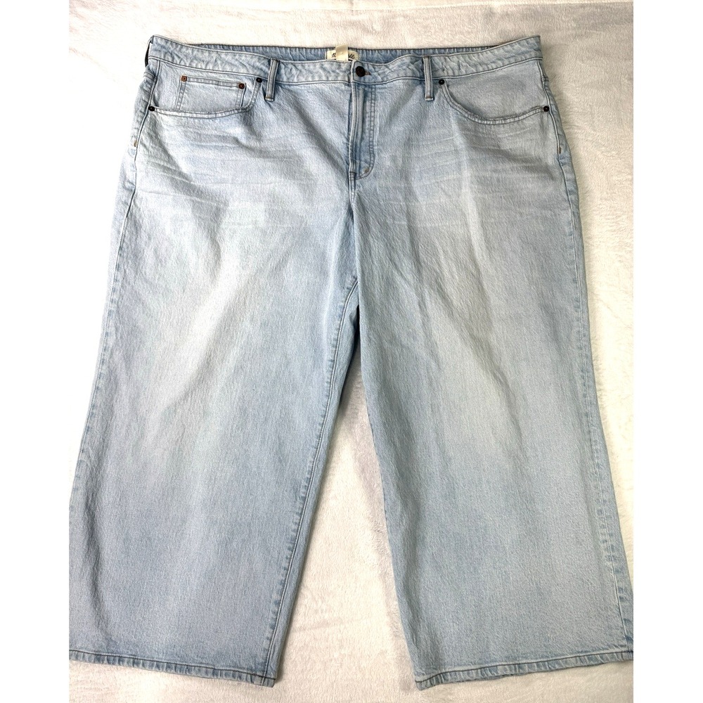 Madewell The Perfect Vintage Wide Leg Jeans Plus 28W Light Wash NWT